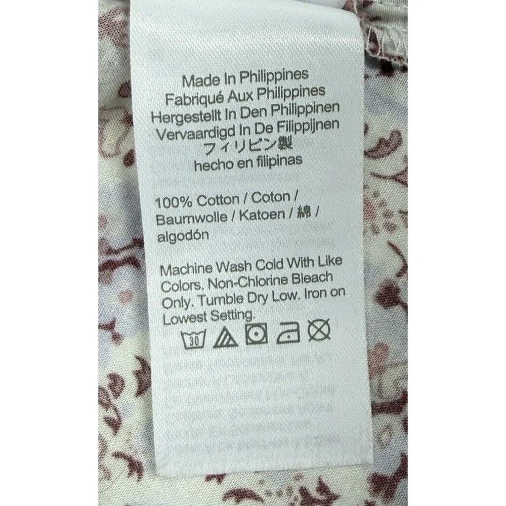J.Crew Re‑Imagined floral puff sleeve peplum blouse V‑neck tie back XS/S